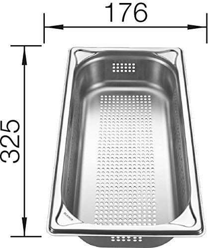 Gastronorm-Behälter, 1/3, 65mm, gelocht, Inhalt 2,5 Liter